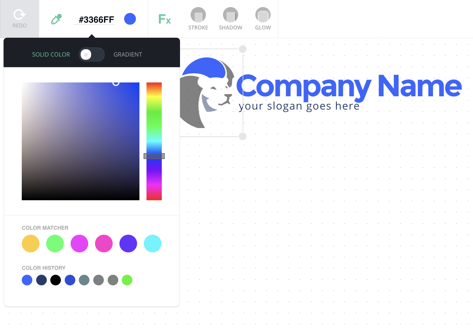Free logo maker app screenshot
