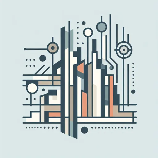 Abstract Stock Logo Design With Geometric Financial Graphs