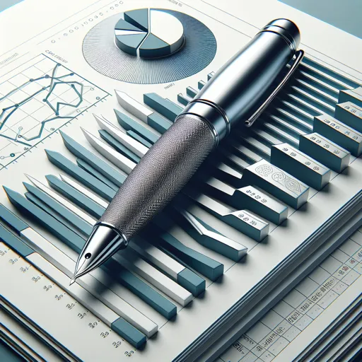 Accounting Logo Featuring A Pen And Financial Documents