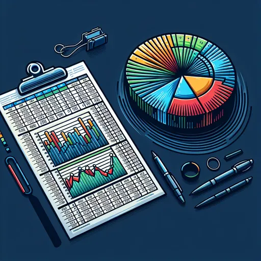 Accounting Logo Featuring A Spreadsheet And Pie Chart