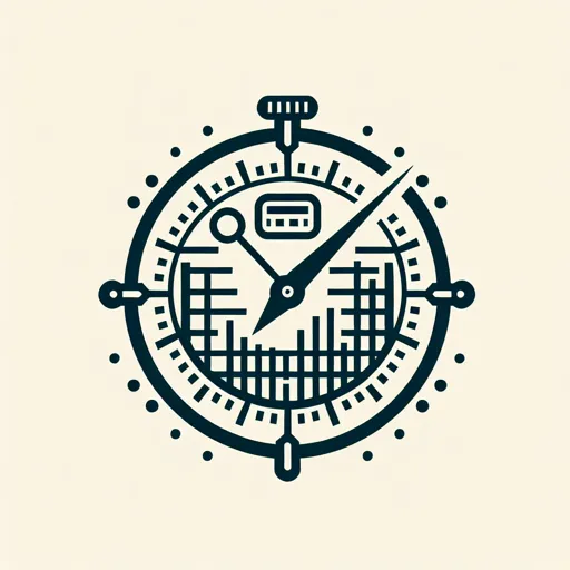 Accounting Logo With A Clock And Accounting Ledger