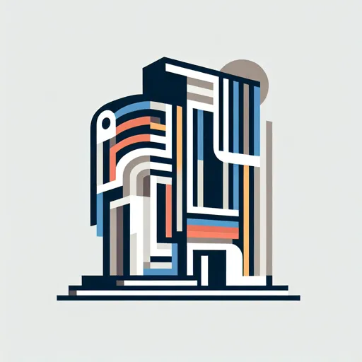 Artistic Architectural Logo Design With A Creative, Abstract Building