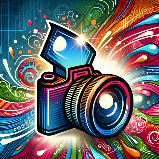 Artistic Instagram Logo With A Colorful, Abstract Background