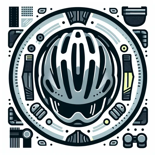 Bike Logo Design Featuring A Bike Helmet And Safety Gear
