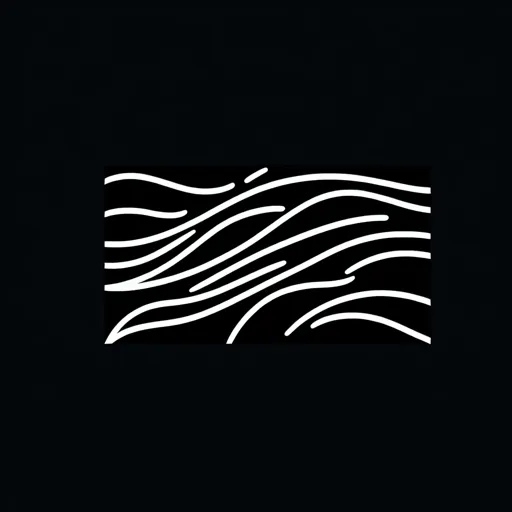 Black And White Logo Design Including A Stylish Artistic Line Drawing
