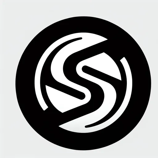 Black And White Logo Design Incorporating A Refined Clean Icon