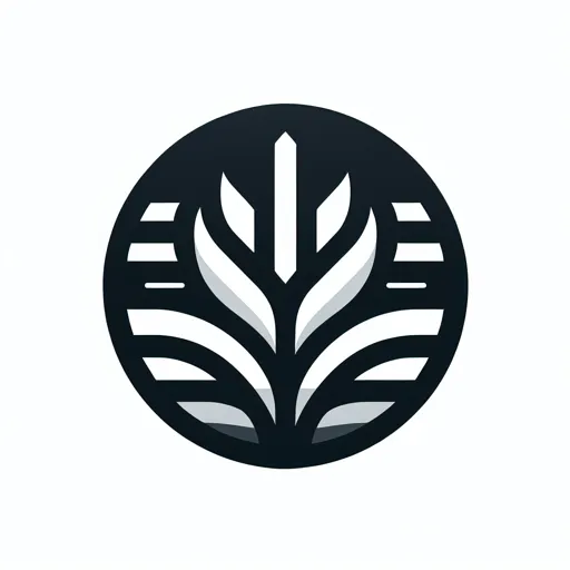 Black And White Logo Design Using A Sleek Modern Emblem