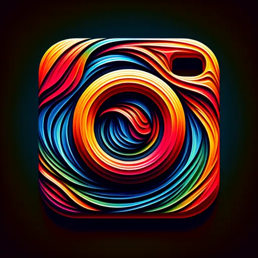 Bold Instagram Logo With A Vibrant, Eye-Catching Gradient