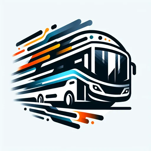 Bus Logo Design With A Dynamic, Stylized City Bus Graphic