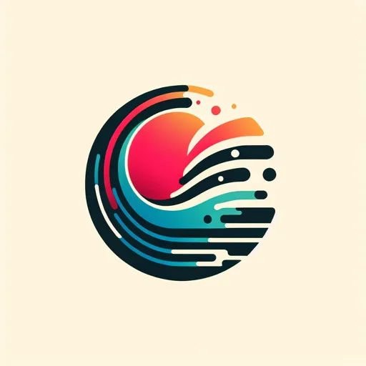 Channel Logo Design With An Abstract Sound Wave Pattern