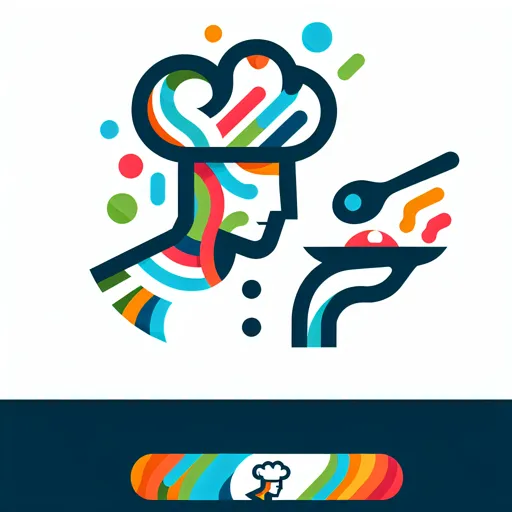 Chef Logo Design With A Contemporary, Abstract Food Dish