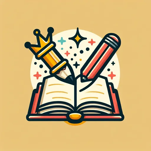 Children Logo Featuring A Book And Pencil