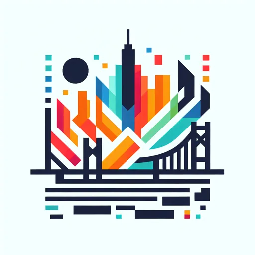 City Logo Design With A Bold, Geometric Skyline