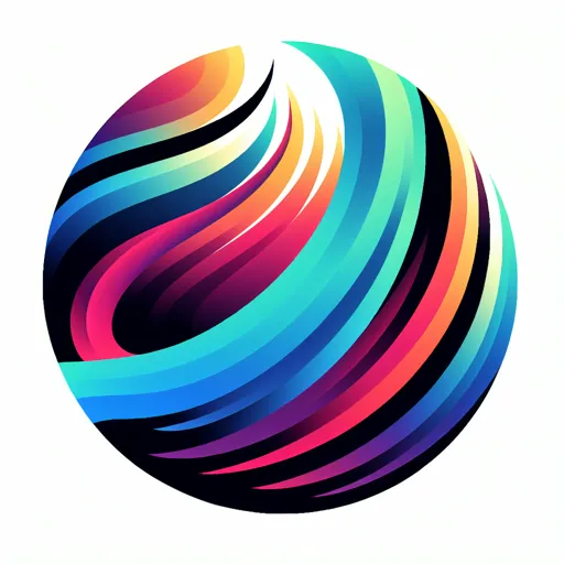 Color Logo Design Featuring A Dynamic, Colorful Gradient Bar