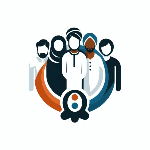 Community Logo Design Featuring A Stylized Group Of Diverse People