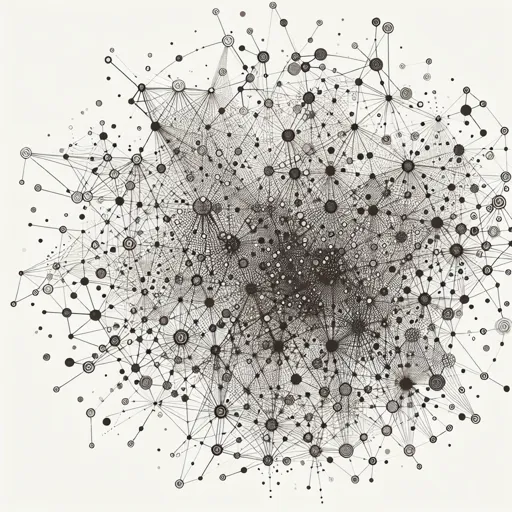 Dot Design With Interconnected Dots Forming A Network