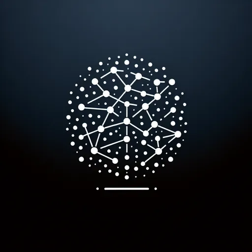 Dot Logo Design Featuring A Constellation Made Of Dots