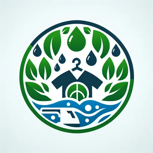 Dry Cleaning Logo Design With An Icon Of An Eco-Friendly Cleaning Method