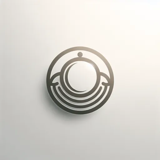 Elegant App Logo Design Featuring A Refined, Circular Icon