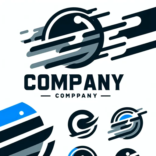 Font Logo Design Featuring “Company” In A Dynamic, Bold Style