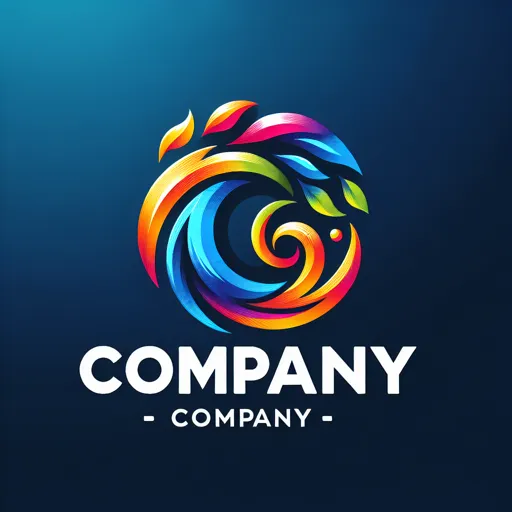 Font Logo Design Featuring “Company” In A Vibrant, Artistic Typeface