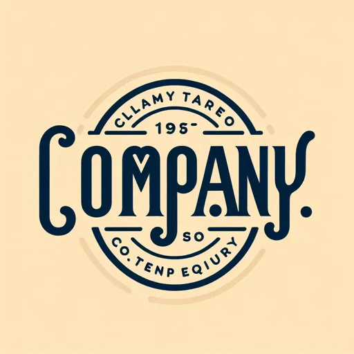 Font Logo Design With “Company” In A Classic, Refined Font