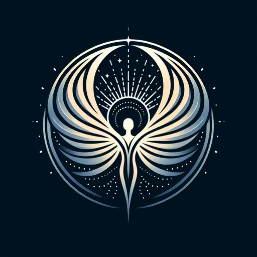 God Logo Design With An Ethereal Halo And Glowing Light