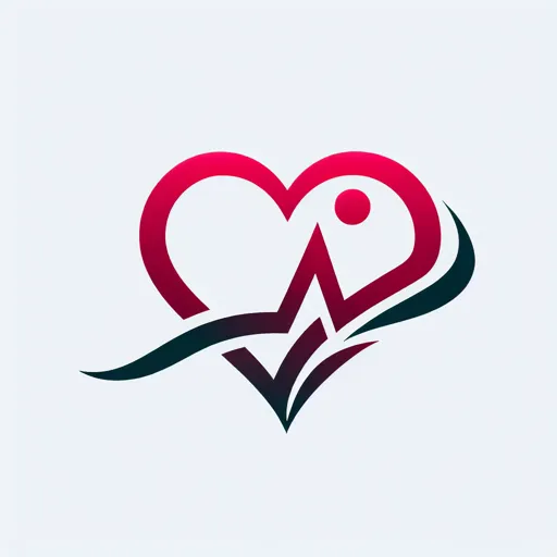 Heart Logo Design Featuring A Heartbeat Line Transitioning Into A Heart