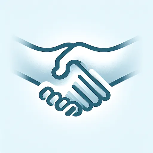 Icon Design Featuring A Handshake Representing Agreement