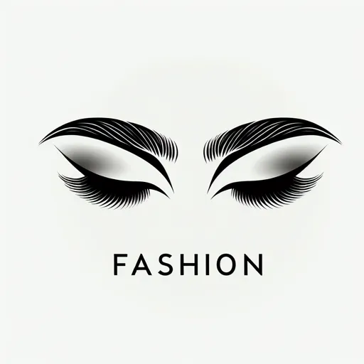 Makeup Logo Design Featuring A Pair Of Perfectly Arched Eyebrows