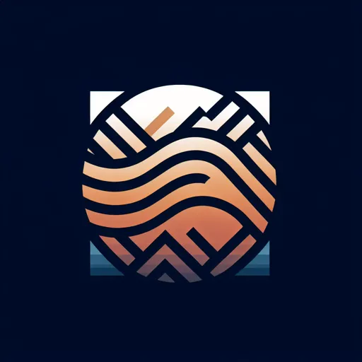 Modern Aesthetic Logo Design With A Geometric Pattern And Soothing Gradient
