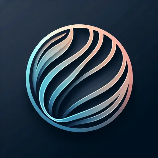 Modern Aesthetic Logo Design With Clean, Flowing Lines And Gentle Gradients