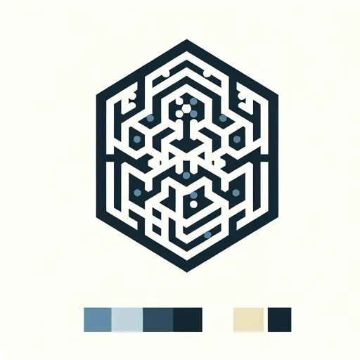 Modern Hexagon Logo Design With Hexagon Grid Patterns