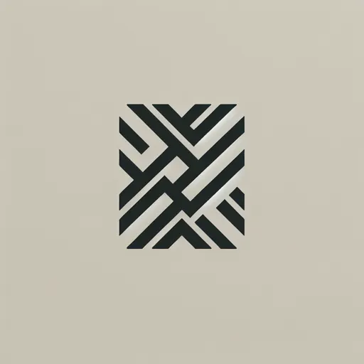 Monogram Logo Design Featuring A Clean, Modern Letter Pattern