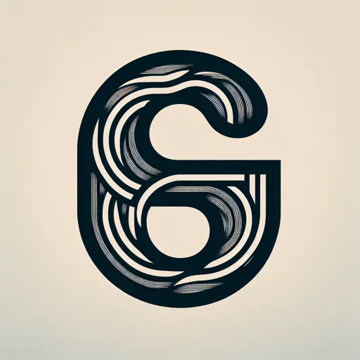 Monogram Logo Design Featuring An Artistic, Abstract Lettermark