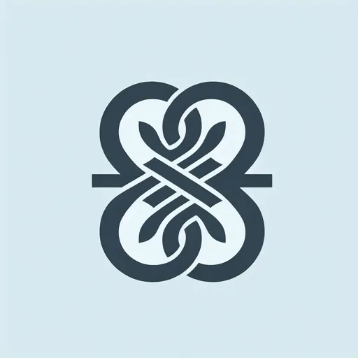 Monogram Logo Design Showcasing A Modern, Refined Letter Layout