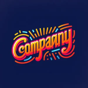 Name Logo Design Showcasing “Company” With A Vibrant, Unique Font