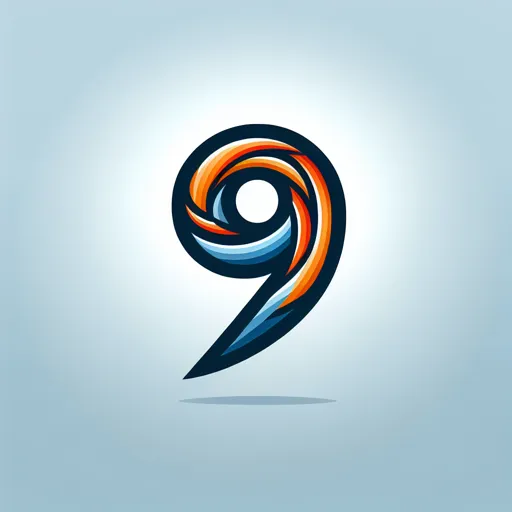 Number Logo Design With A Dynamic, Stylized Number Graphic