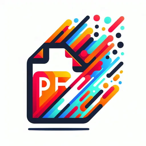 Pdf Logo Design Featuring A Dynamic File Graphic