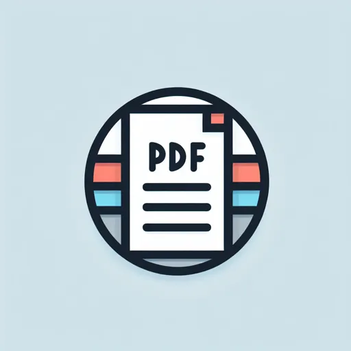 Pdf Logo Design Showcasing A Clean Pdf Page