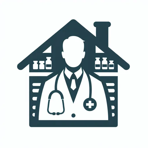 Pharmacy Logo Design Featuring A Pharmacist Silhouette