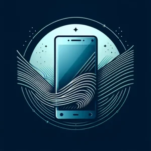 Phone Logo Design Showcasing A Stylish, Dynamic Phone And Waves