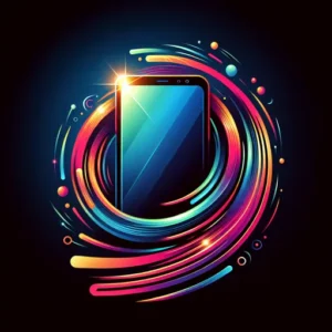 Phone Logo Design Showcasing A Vibrant, Dynamic Phone And Technology