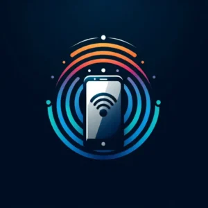 Phone Logo Design With An Elegant, Contemporary Phone And Signal Waves