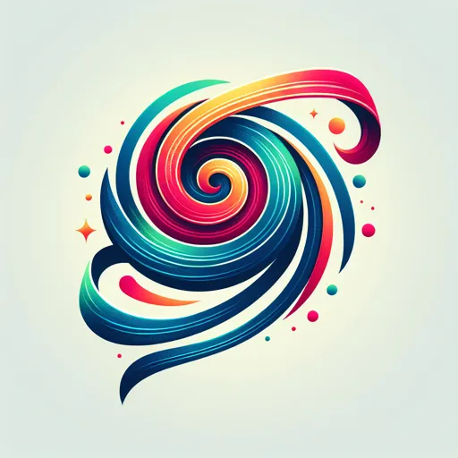 Ribbon Logo Design With A Ribbon In A Spiral Motion