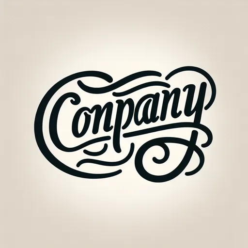 Signature Logo Design Featuring “Company” In An Expressive, Cursive Font