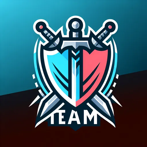 Team Logo Design With A Shield And Crossed Swords