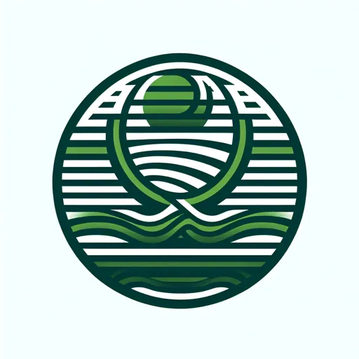Tennis Logo Design With A Green And White Color Scheme And Stripes