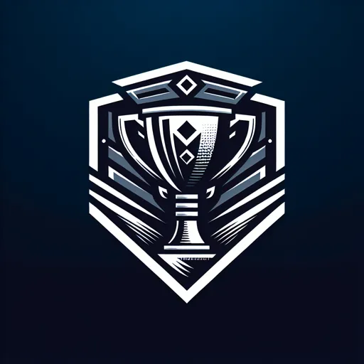 Tournament Logo Design With A Bold, Geometric Cup Icon