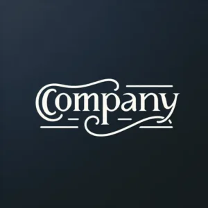 Word Logo Design Featuring “Company” In An Elegant Font